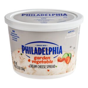 Philadelphia Garden Vegetable Cream Cheese Spread Tub 3 lb. – 6/Case
