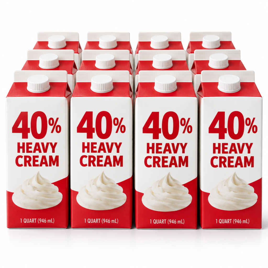 40% Heavy Cream 12/1qts