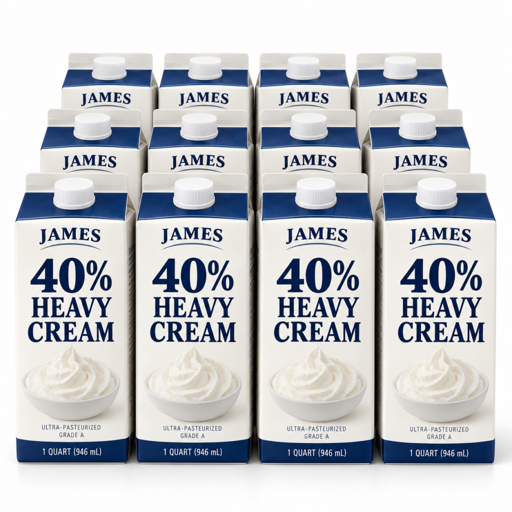 40% Heavy Cream James 12/1qt