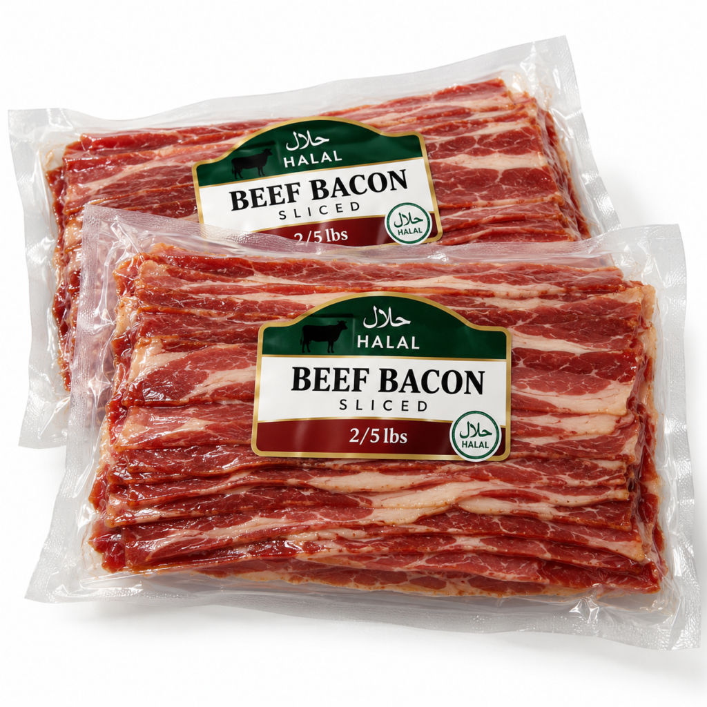 Beef Bacon Sliced Halal 2/5lbs