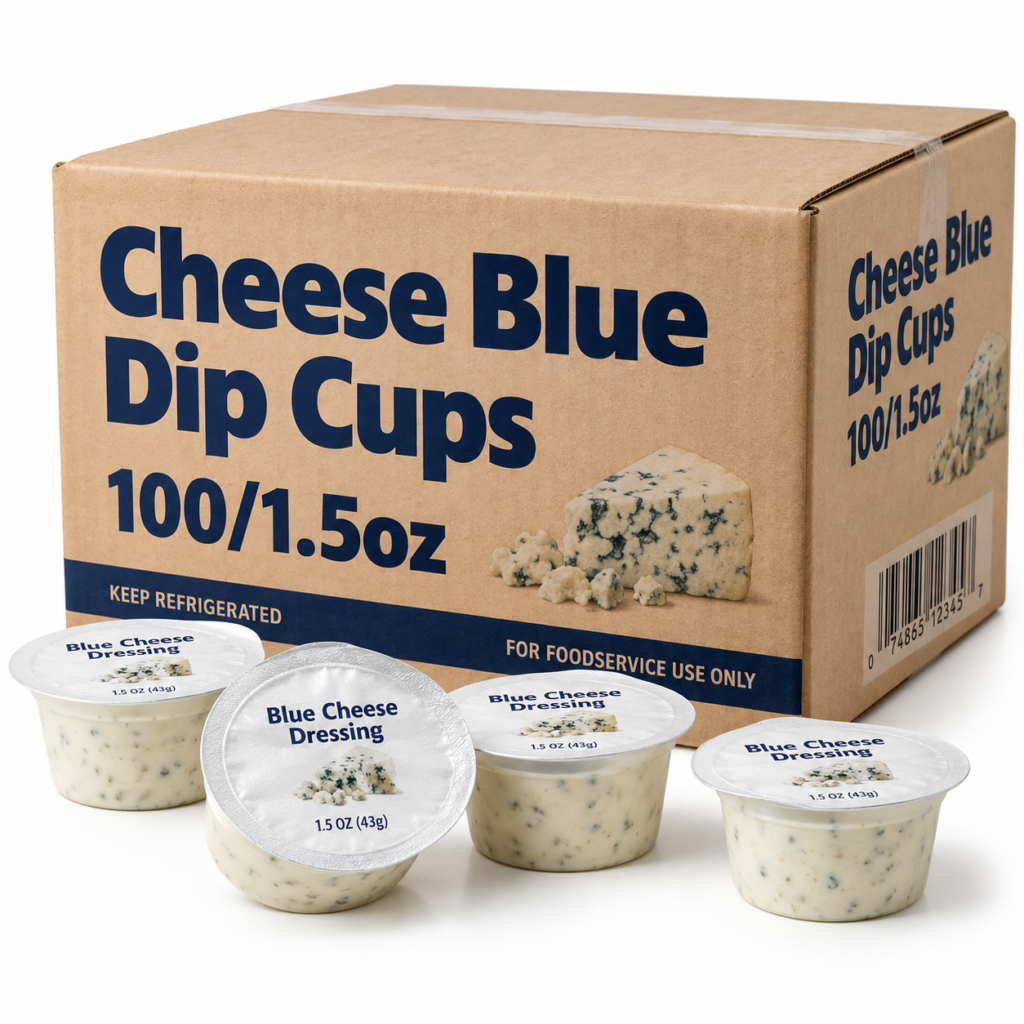 Cheese Blue Dip Cups 100/1.5oz