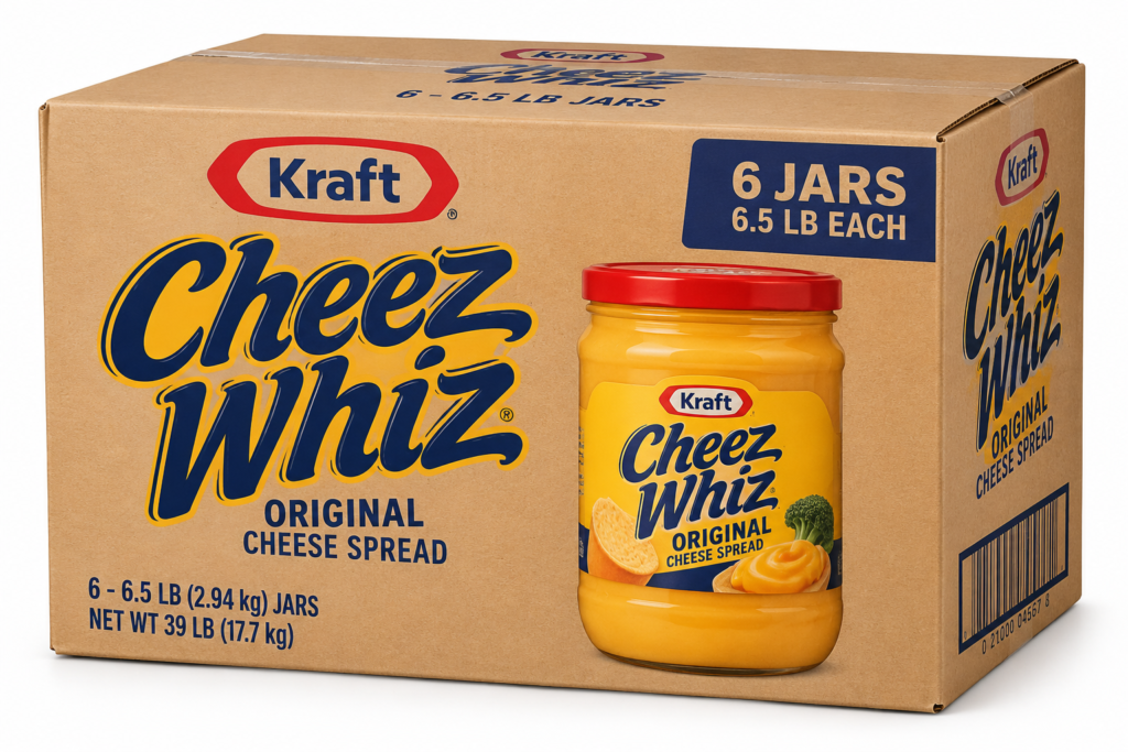 Cheez Whiz 6/6.5lbs