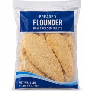 Fish Flounder Raw Breaded 2/5LBS