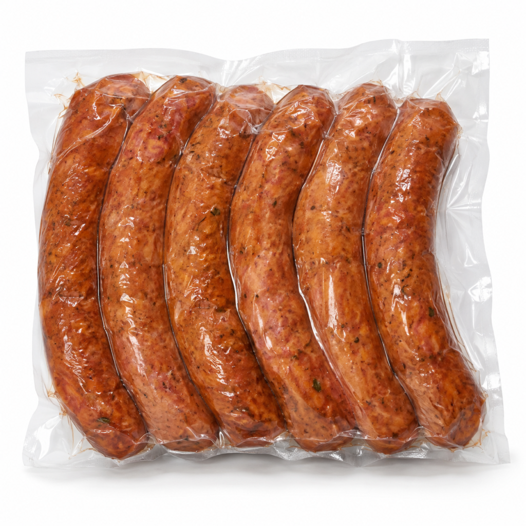 Hot Smoked Turkey Sausage 1/6