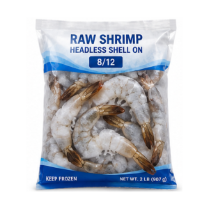 Shrimp Raw T/ON 8/12 5/2LBS
