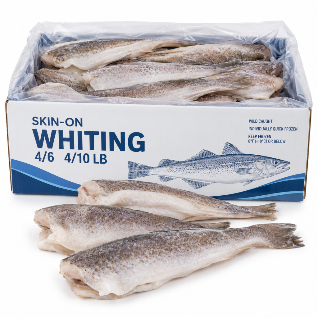 Fish SKIN-ON Whiting 4/6 4/10LB