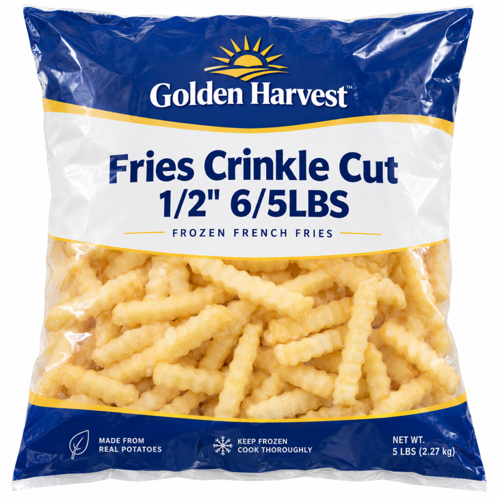 Fries Crinkle Cut 1/2" 6/5LBS