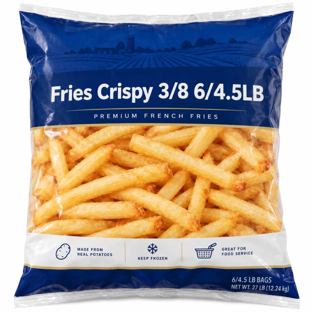 Fries Crispy 3/8 6/4.5LB