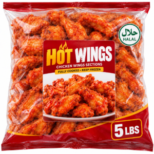 Halal Hot Wing 24677 3/5LBS